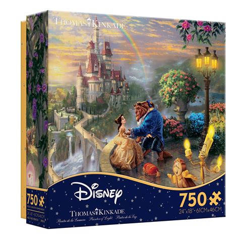 Ceaco - Thomas Kinkade - Disney - Beauty And The Beast - 750 Piece ...