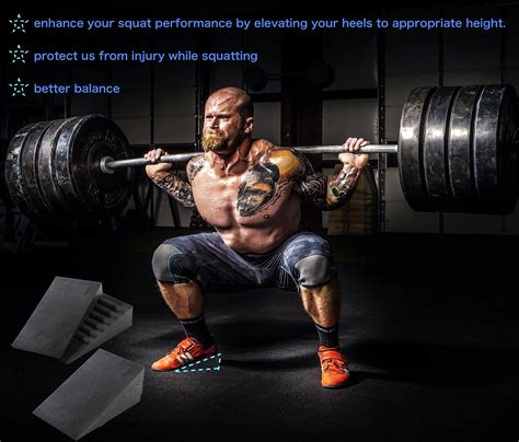 W.F&STAUB Sport Heavy Duty Squat Wedge Block (Pair) Calf Stretcher ...