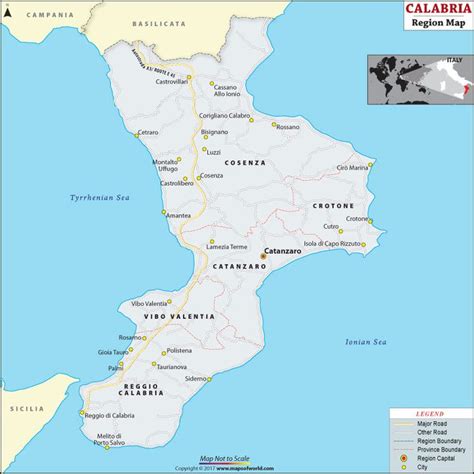 Image result for Calabria Map