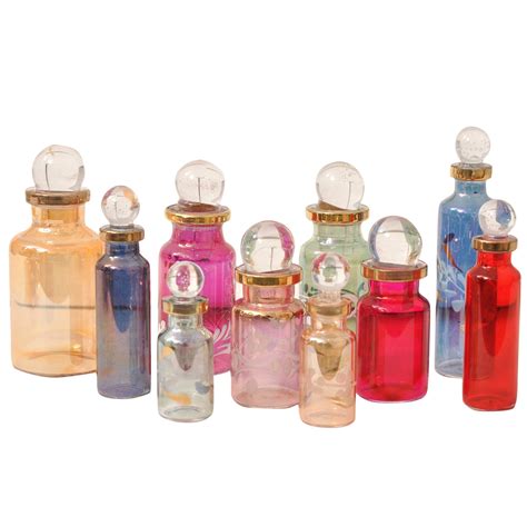 Buy CraftsOfEgypt Genie Blown Empty Glass Mini Bottles for Perfume ...