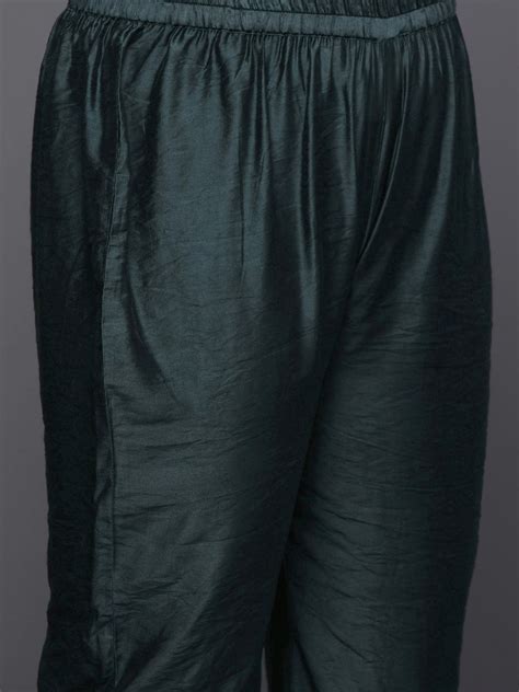 Varanga Plus Size Ethnic Motifs Printed Chanderi Silk Kurta With ...