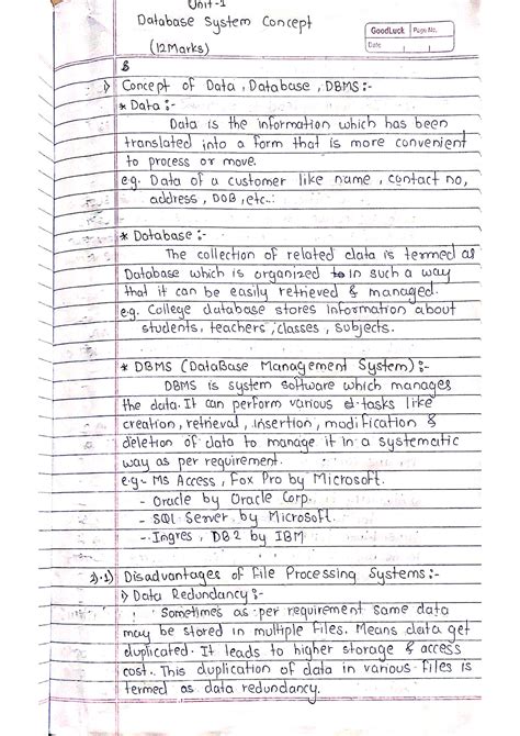 DMS UNIT 1 - Computer science and engineering - Studocu