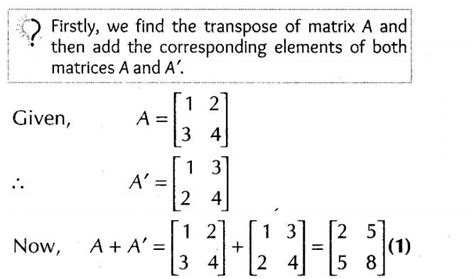 Image result for BSc Maths Paper First Matrix Transpose of Matrix