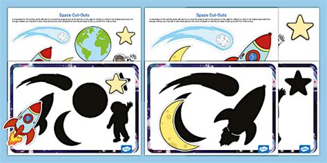 Space Picture and Shadow Matching Activity | Twinkl - Twinkl
