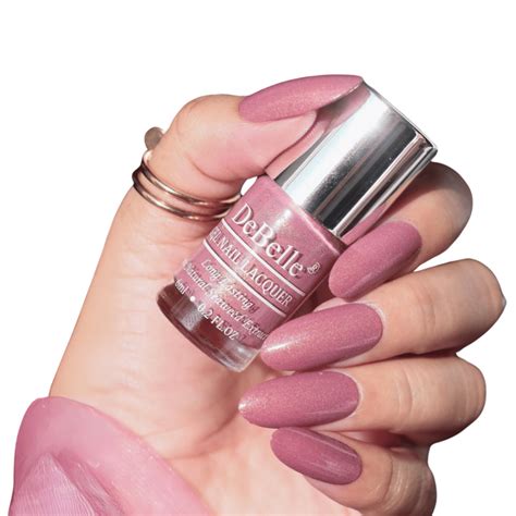 DeBelle Gel Nail Lacquer - Classy Chloe | Mauve with Micro Shimmer ...