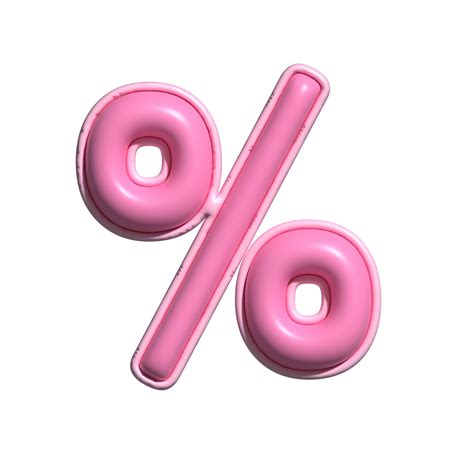percent symbol pink alphabet glossy 22502922 PNG