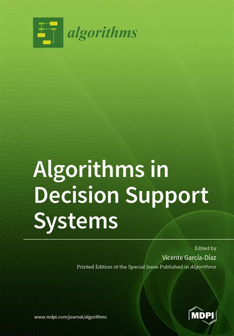 Algorithms in Decision Support Systems | MDPI Books