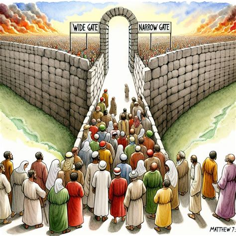 Matthew 7:13-14 Artwork | Bible Art