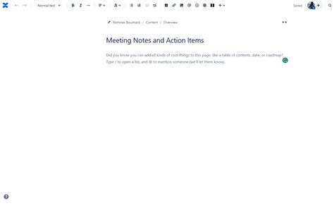 Tips Setting Up Confluence Pages 的图像结果