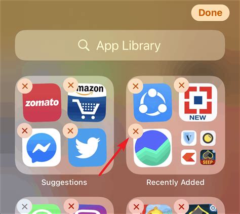 Image result for Remove From App Library