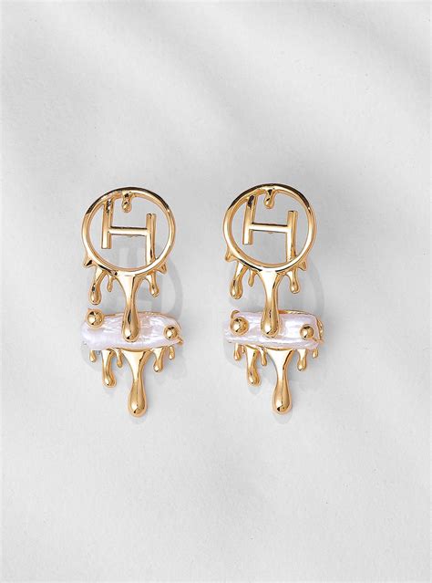Buy Drip OH River Rose Stud Earrings Online for Rs. 13250.0