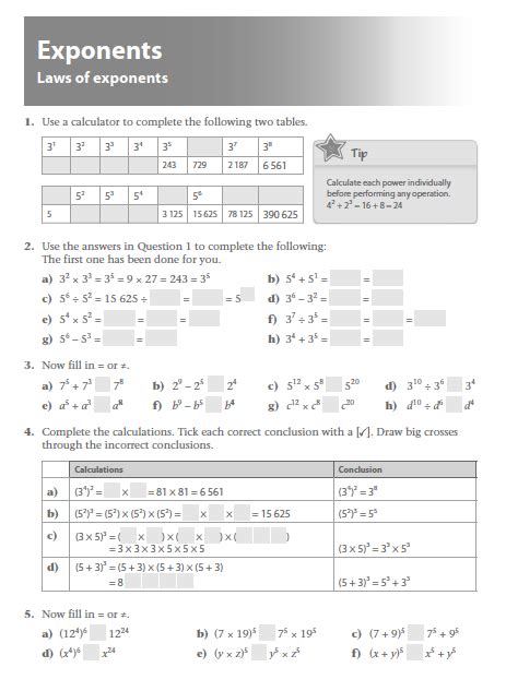 Image result for 8th Grade Math Fluency Exponents
