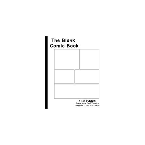 Buy Blank Comic Book: 7.5 x 9.25, 130 Pages,For drawing your own comics ...