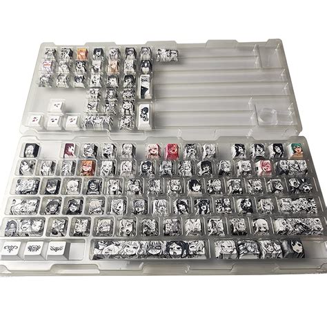 Buy Kooku Backboon 108 PBT Dye Sublimation Ahegao Keycap Anime keycaps ...