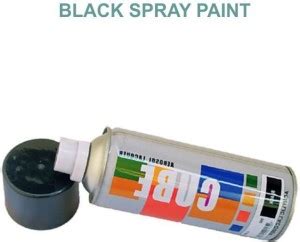 COVIZNO Spray Color Scarlet Black Glossy Finish 400ml BLACK Spray Paint ...