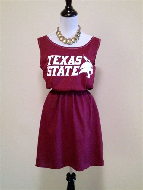 Texas State Bobcats Game Day T Shirt Tee Dress | Gameday dress, Tee ...