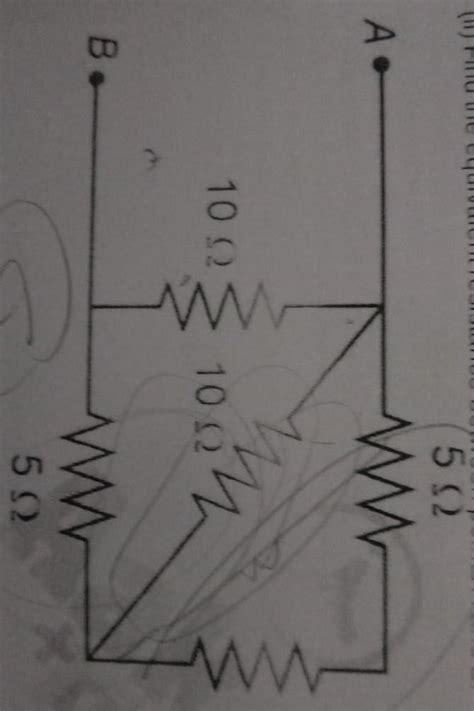 find the equivalent resistance between point a and b - Brainly.in