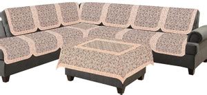 EASTTARDOMM Polycotton Floral 3+2+2 Seater Sofa Cover Price in India ...