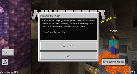 Image result for Minecraft Error Code Terracotta PC