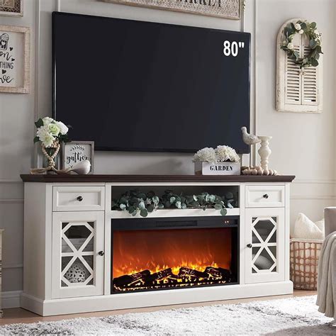 Amazon.com: SinCiDo Farmhouse Fireplace TV Stand with 36" Electric ...
