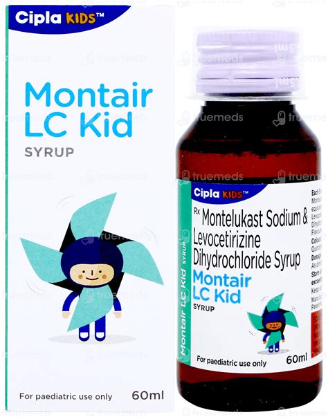 Montair Lc Kid Syrup 60Ml: Uses, Side Effects, Price & Substitutes