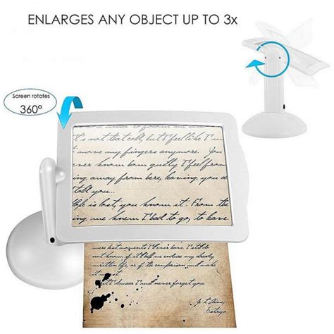 Hands-Free Desktop Magnifier - Not sold in stores