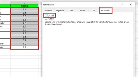 Excel File Lock Columns 的图像结果