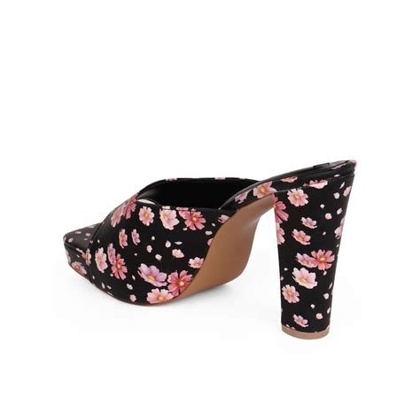 Buy ELLE Black Women Slip On Sandals Online