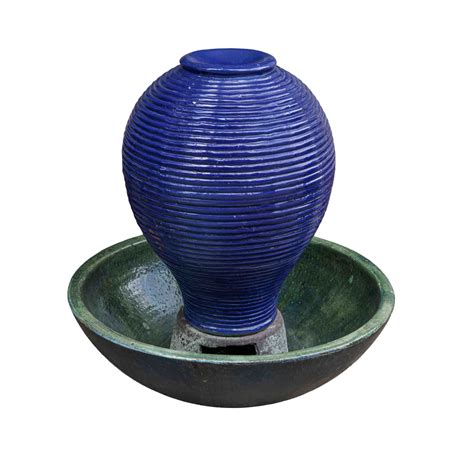 Buy Planters |Verdi Blue Fluted Metal Pot |Shop at Beruru