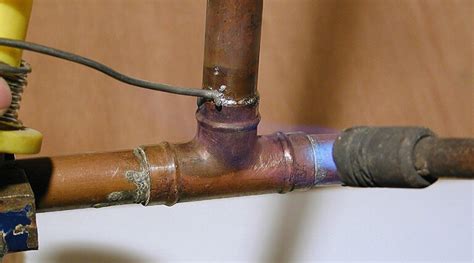 Sweating Copper Pipe 的图像结果