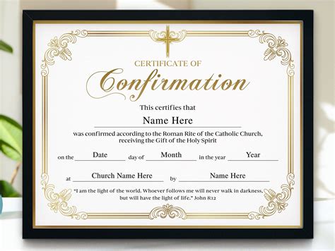 Catholic Confirmation Certificate Template - Employee Onboarding Template