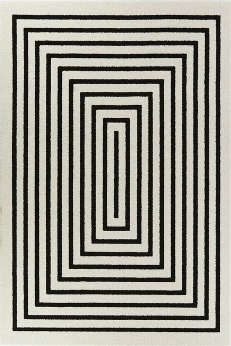 SHOP NOW | BLACK AND WHITE STRIPED HAND TUFTED RUG | IMPERIAL KNOTS ...
