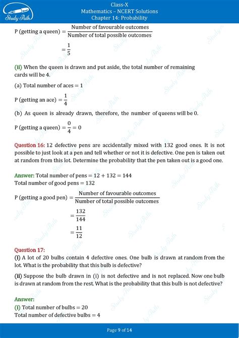 Image result for Class 10th Maths Chapter 14 Probability Examples