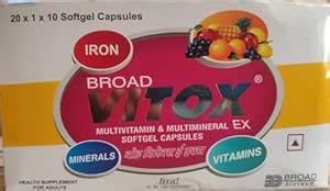 Vitox Multivitamin & Multimineral EX Softgel Capsules with Iron, Family ...