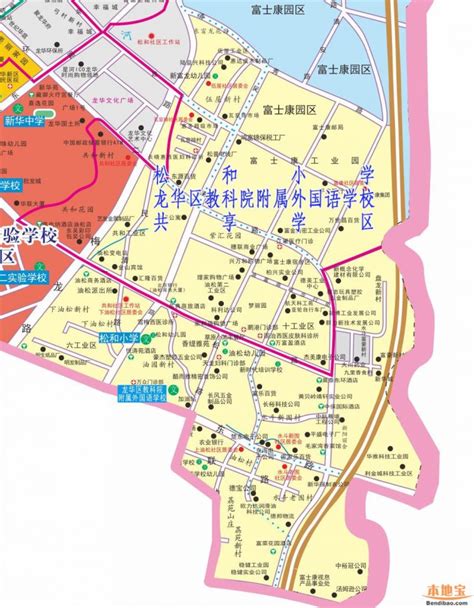 深圳市龙华区行政地图展示_地图分享