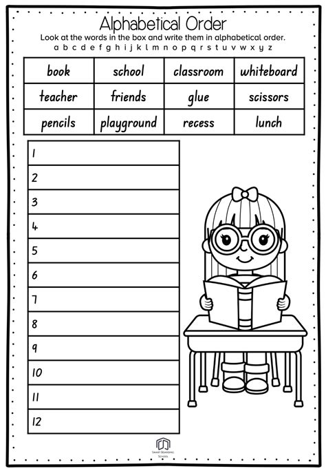 Free Alphabetical Order Worksheet