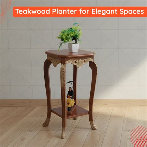 Teak Wood Planter – DZYN Furnitures