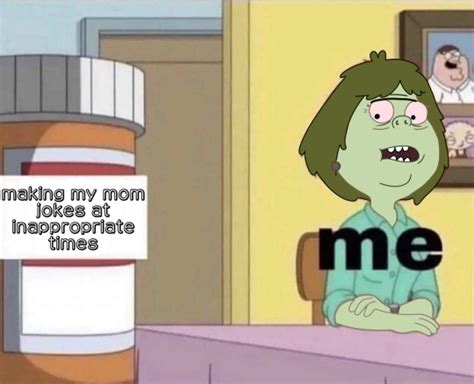 Just a regular blog: [ID: an edited image of lois griffin from family...