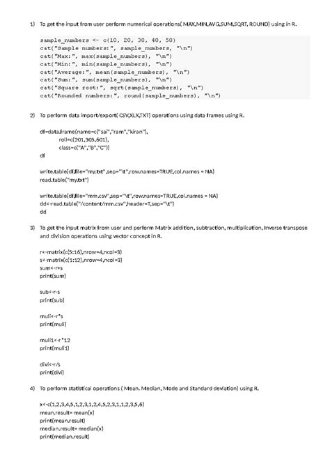 To get the input from user perform numerical operations - sample_numbers