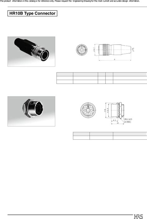 HR10 Series Datasheet by Hirose Electric Co Ltd | Digi-Key Electronics