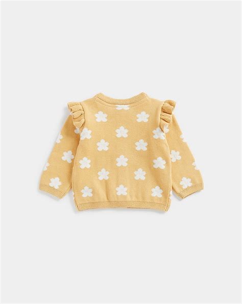 Buy Mothercare Frill Knitted Cardigan Full Sleeves Cardigan -Pack Of 1 ...