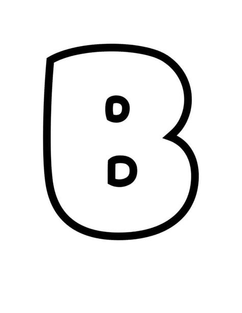Free Printable Bubble Letter B: Bubble Alphabet Letters