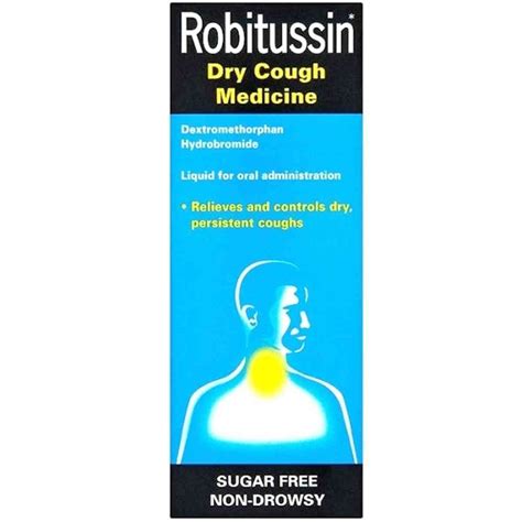 Buy Robitussin Dry Cough Medicine, 250ml - Dock Pharmacy