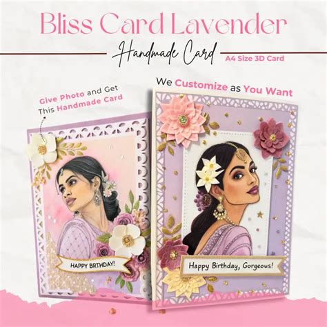 Bliss Card Lavender | heartmades
