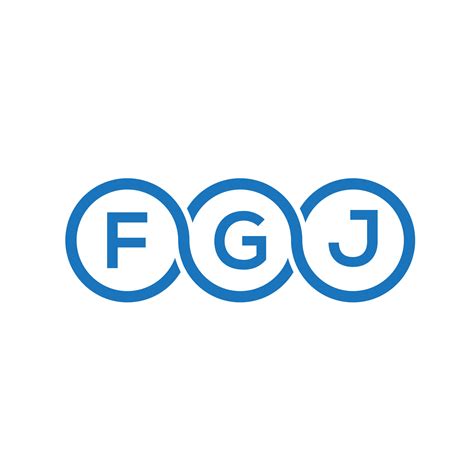 FGJ letter logo design on black background. FGJ creative initials ...