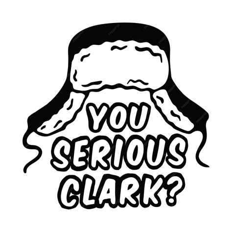 Premium Vector | You serious clark