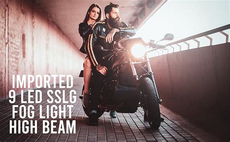 PBTA Imported 9 LED SSLG Fog Light High Beam Focus Light for All Cars ...