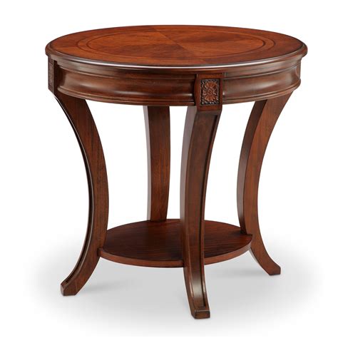 Winslet Traditional Cherry Oval End Table | Oval end tables, Oval ...
