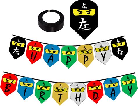 VISION Licensed Ninja Large Happy Birthday Banner India | Ubuy
