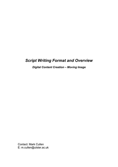 Screenplay - Template Spark...: Premium Template - Template Spark